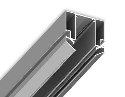 Корпус для накладного шинопровода в натяжной потолок Magnetic 220V GL1014 AL алюминий 3000*61*61