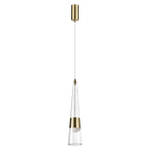 5043/12L L-VISION ODL24 435 глянц.золото/прозрачный/металл/стекло Подвес LED 12W 3000K 1334Лм LUMP