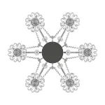 790064 Люстра SCHON 6x60W E14 Silver Lightstar