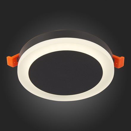 ST104.442.06 Светильник потолочный Черный LED 1*6W 4000K 468Lm Ra&gt;80 120° IP20 D110xH20 170-240V