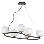 815360 Люстра CROCO 6х40W E14 ЧЕРНЫЙ МАТОВЫЙ/ЗОЛОТО Lightstar