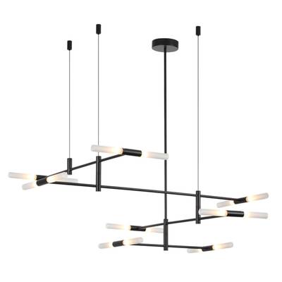 4307/16 HIGHTECH ODL26 Потолочный светильник черный/акрилл/металл IP20  G9 40W *16 180°  220V SOHO