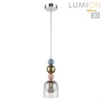 8066/1A MODERNI LN25 299 хром/серый/прозрачный, металл/стекло Подвесной светильник G9 1*20W 220V GALLO