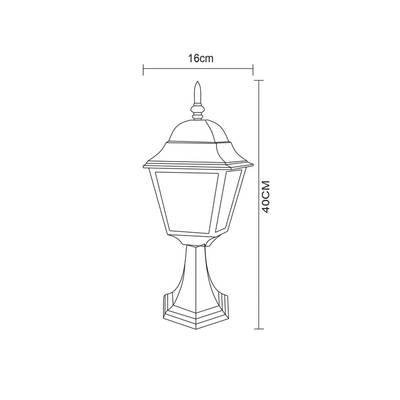 Ландшафтный светильник Arte Lamp BREMEN A1014FN-1BK, 1хE27