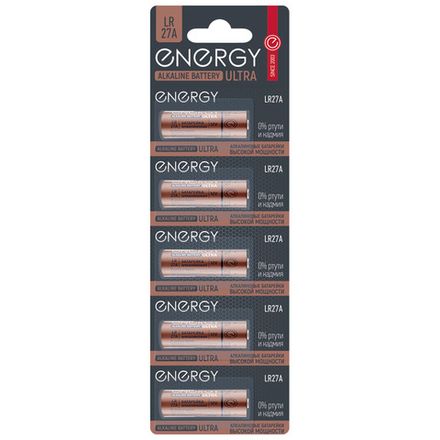 Батарейка алкалиновая Energy Ultra LR27A/5B