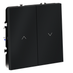 VLS020707 Выключатель встраиваемый VOLTUM S70 для жалюзи 10А, (графит). (ТМ Maytoni)