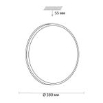 3014/DL TAN SN 158 Светильник пластик/белый LED 48Вт 3000-6500K D380 IP43 пульт ДУ/ LampSmart SMALLI