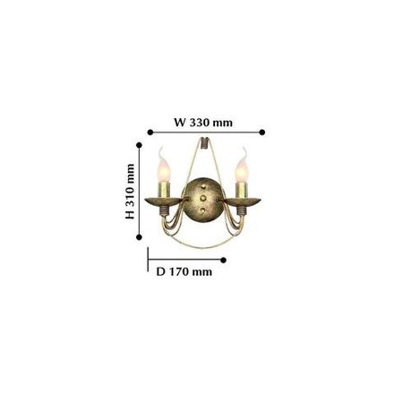 Бра Chateau 2163-2W, 2*E14*40W. ТМ F-Promo
