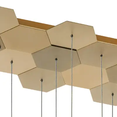 750263 Люстра подвесная FAVO LED-80W 3840LM Satin Gold 4000K Lightstar