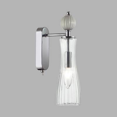 8269/1W NEOCLASSI хром/серый/прозрачный, металл/керамика/стекло Бра Е14 1*40W 220V EMILY