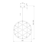 Подвесной светодиодный светильник D800 435/1, LED