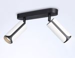 Настенно-потолочный поворотный спот со сменной лампой  TN51596/2 WH/BK белый/черный GU10/2 195*60*195