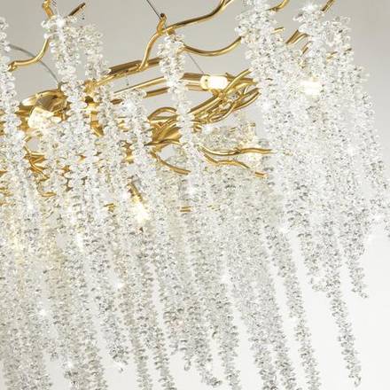 5005/12 HALL ODL23 639 золотой/прозрачный металл/хрусталь Люстра G9 12*40W BANCHE