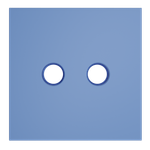 VLS001615 Накладка для розетки телевизионной оконечной TV+SAT, S70 (деним). (ТМ Maytoni)