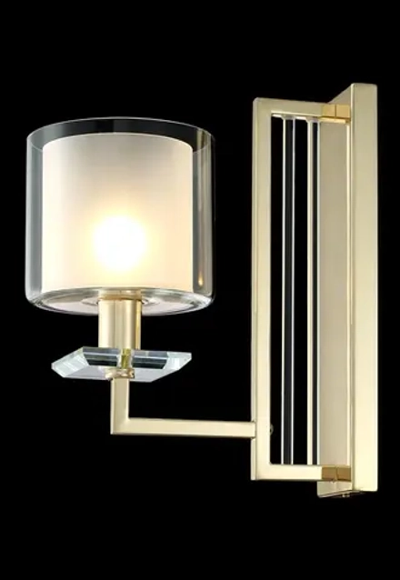 Бра Crystal Lux NICOLAS AP1 GOLD/WHITE 3401/401