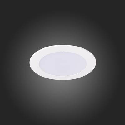 ST209.548.06 Св-к встр. Белый LED 1*6W 4000K 370Lm Ra80 110° IP20 D120xH8 90-265V