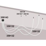 359143 KONST NT23 191 черный База для накладного монтажа светильников 359128-359133 IP20 40-120W 170-265V RAMO