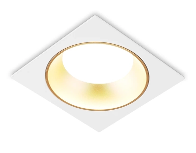 Светильник встраиваемый TN52338 SWH/SGD белый песок/золото песок GX53 max 12W 115*115*25