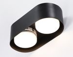 Светильник накладной TN70821/2 BK черный GX53/2 max 12W 200*100*60