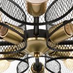 8193/8C COUNTY LN25 256 черный/медный, металл Люстра потолочная E27 8*60W 220V VIVANA