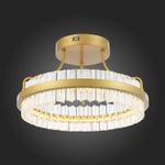 SL383.202.01 Светильник потолочный ST-Luce Матовое золото/Прозрачный LED 1*34W 3000K