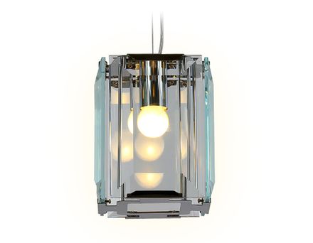 Подвесной светильник TR5107 CH/CL хром/прозрачный E27/1 max 40W 150*150*1200