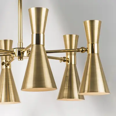 816061 Люстра DUMO 6х40W E14 ЛАТУНЬ/ЗОЛОТО Lightstar