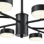8117/12 COMFI LN26 235 черный, металл Люстра LED GX53 12*7W 220V TORINA