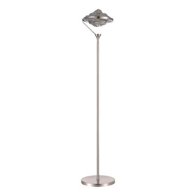 SL6115.105.01 Торшер ST-Luce Никель/Дымчато-Серый LED 1*19W 3000K