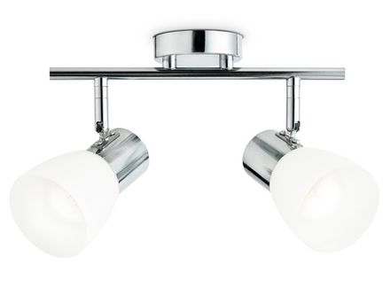 Настенно-потолочный спот TR3963/2 CH/FR хром/белый матовый E27*2 max 40W 200*105*200