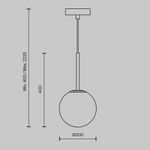 Подвесной светильник Basic form E14х1, MOD321PL-01B1. TM Maytoni