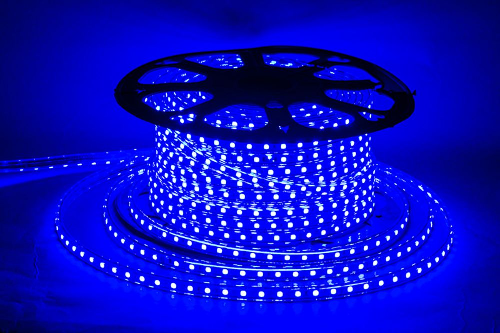 5050-60-220V BL светодиодная лента 60LED/м, 220V