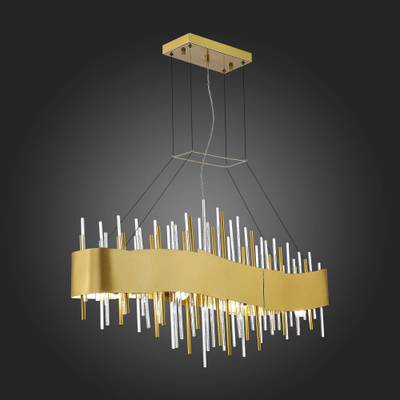 SL1633.213.08 Люстра подвесная ST-Luce Матовое золото/Матовое золото,Прозрачный E14 8*40W