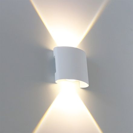 Фасадный светильник Arte Lamp BOSTO A3122AL-2WH, 2хLED