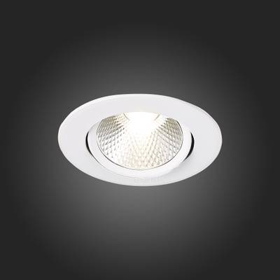 ST211.538.06.24 Св-к встр. Белый LED 1*6W 3000K 480Lm Ra80 24° IP20 D86xH50 220-240V