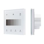 INTELLIGENT ARLIGHT Сенсорная панель SMART-DALI-301-11-1G-4SC-DIM-IN White (BUS/24V, Touch, 2.4G) (IARL, IP20 Пластик, 5 лет)