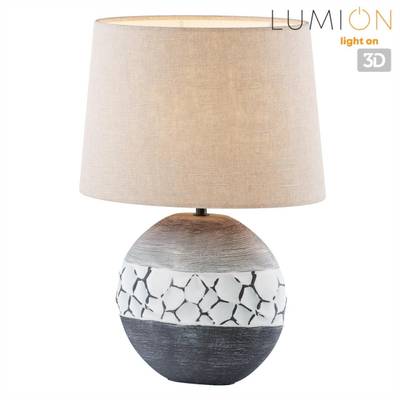 8119/1T COMFI LN25 000 серый, керамика/текстиль Настольная лампа E27 1*60W 220V AVALONA