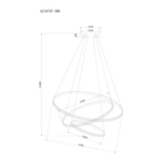 Подвесная люстра Arte Lamp FRODO A2197SP-3BK, 1хLED