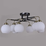 IL0252-8CSQ-79 BK AB светильник потолочный ILLUMICO, E27х8