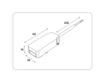 Ввод питания для шинопровода Magnetic Ultra Slim GV1262 BK черный IP20 48V 60*26*16
