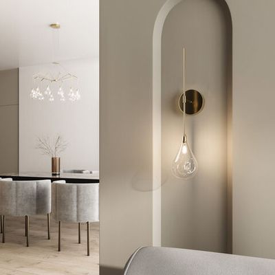 Бра со стеклянным плафоном 201002