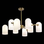 SLE1047-302-08 Люстра потолочная Бронза/Молочно-белый E14 8*40W