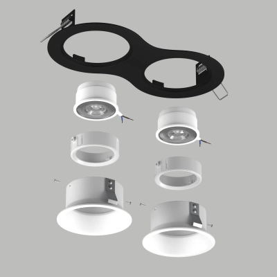 D6270606WMOD Светильник DOMINO ROUND под LED модуль/лампу МR16 (214627+214606+214606+214006+214006)