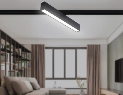 Светильник светодиодный трековый GL6777 BK черный LED 24W 4200K 600*22*48
