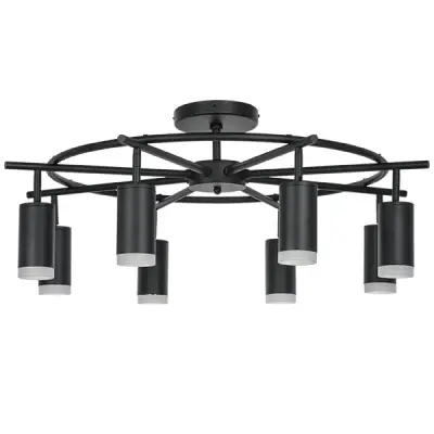 LR7183780 Люстра RULLO 8х50W GU10 ЧЕРНЫЙ (571718+214437-8+202430-8)
