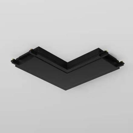 Конектор питания угловой Radity черный, TRA084CL-11B. TM Maytoni