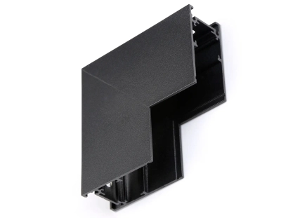 Коннектор угловой внутренний для накладного шинопровода Magnetic GL3378 BK черный 85*85*H26.9
