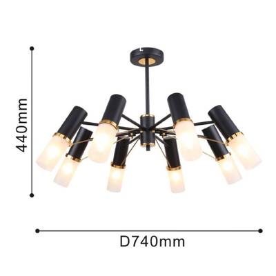 Потолочная люстра Viator 2558-8P, 8*E14*40W. ТМ F-Promo
