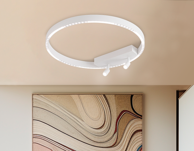 Светильник потолочный светодиодный FL5807/1+2 WH белый 40W 3000K/4200K/6400K D600*95 (без ПДУ)