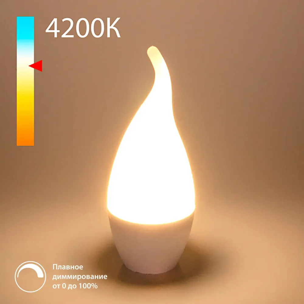 Светодиодная диммируемая лампа Dimmable 7W 4200K E14 (CW35) BLE1450 Светодиодная диммируемая лампа Dimmable 7W 4200K E14 (CW35) BLE1450